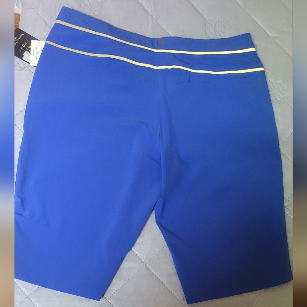 EP Pro Blue Topaz Multi Obsidian golf shorts for women. Size 10 NWT - Picture 5 of 10
